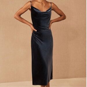 Jenny Yoo Velvet Bentley midi dress